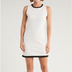 Alice + Olivia White and Black Dress